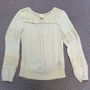 Knox Rose Cream Lace Detail Blouse